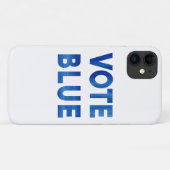 投票青はっきりした水色文字 Case-Mate iPhoneケース (裏面(横))