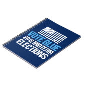 投票青2018の中間選挙民主党員 ノートブック (左側)