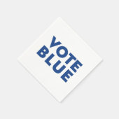 "投票青"青い白い紙ナプキン スタンダードカクテルナプキン (角)