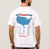 投票18遠征米国のTシャツ Tシャツ (裏面)