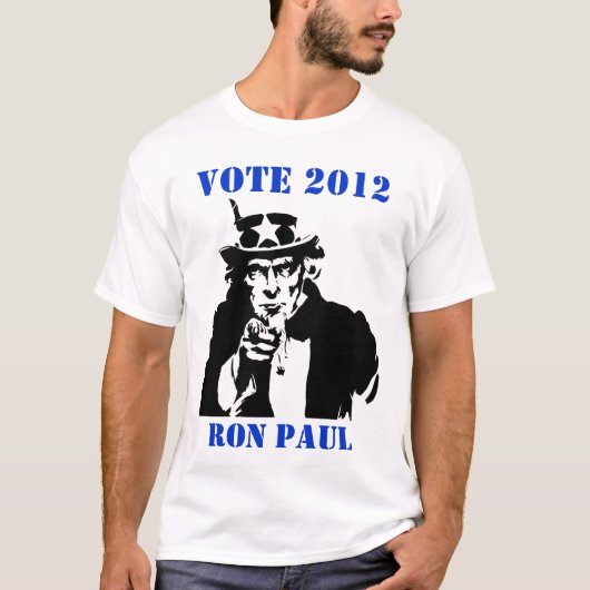 投票2012 RON PAUL Tシャツ (正面)