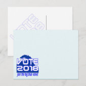 投票2018ブルーウェーブはがき ポストカード (正面/裏面)