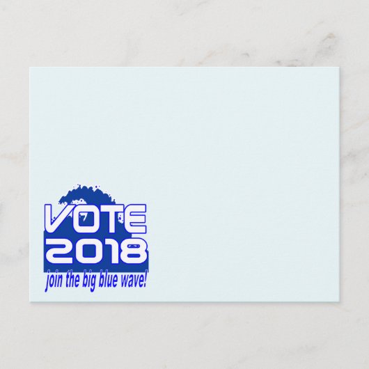 投票2018ブルーウェーブはがき ポストカード (正面)