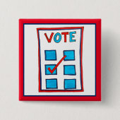 投票2020年11月選挙投票日USA投票投票 缶バッジ (正面)