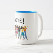 投票2020 ツートーンマグカップ (正面右)