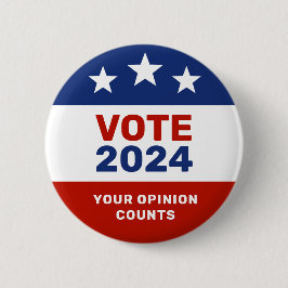 投票2024あなたの意見の問題ボタン 缶バッジ