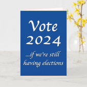 投票2024もし我々はまだ選挙カードを持っている カード (黄色い花)