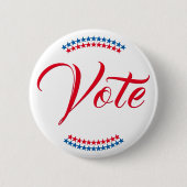 投票2024アメリカ大統領のの選挙愛国者 缶バッジ (正面)