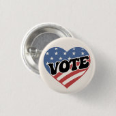 投票2024年米国大統領 缶バッジ (正面&裏面)