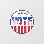 投票2024選挙デカール ウィンドウサイン (シート)