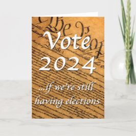 投票2024 もし我々はまだ選挙を持っている カード