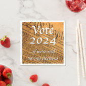 投票2024 もし我々はまだ選挙を持っている スタンダードカクテルナプキン (インサイチュ)
