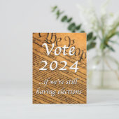 投票2024 もし我々はまだ選挙を持っている ポストカード (スタンド正面)