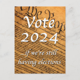 投票2024 もし我々はまだ選挙を持っている ポストカード