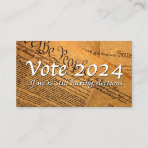 投票2024 もし我々はまだ選挙を持っている 名刺