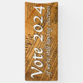 投票2024 もし我々はまだ選挙を持っている 横断幕 (縦)