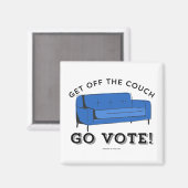 投票2024 – ソファから降りる マグネット (正面/裏面)