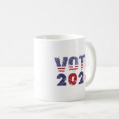 投票2024 ユニセックス コーヒーマグカップ (正面右)