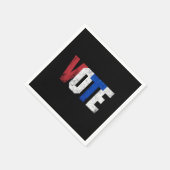 投票2024 USA選挙投票権ヴィンテージ スタンダードカクテルナプキン (角)