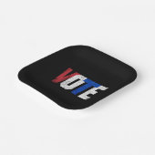 投票2024 USA選挙投票権ヴィンテージ ペーパープレート (傾斜あり)