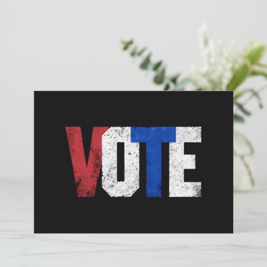 投票2024 USA選挙投票権ヴィンテージ 招待状 (スタンド正面)