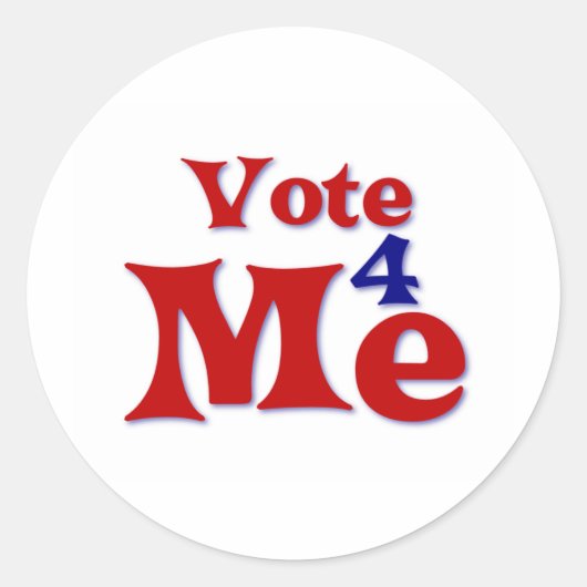 投票4自分 ラウンドシール (正面)