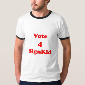 投票4 signkid tシャツ