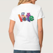 "投票、あなたの声" -カスタム Tシャツ (裏面)