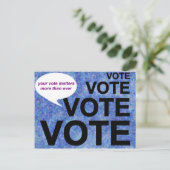 投票/あなたの投票は今まで以上に重要 ポストカード (スタンド正面)
