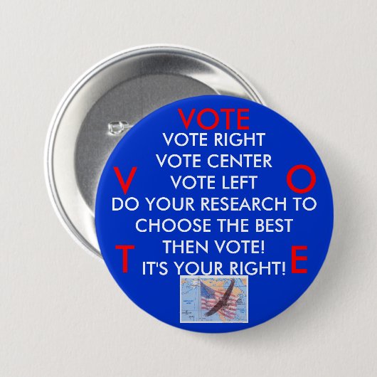投票! それはあなたの権利です! ボタン 缶バッジ (正面&裏面)
