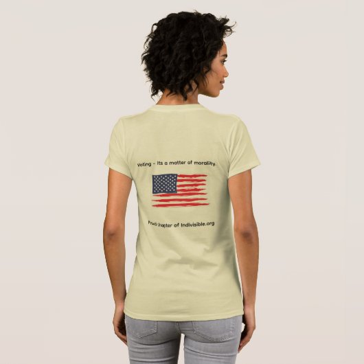 投票!それは道徳の問題 t-shirt tシャツ (裏面フル)
