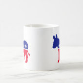 "投票"のアメリカのろば コーヒーマグカップ (中央)