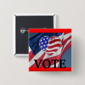 投票 – キャンペーンの選択ボタン 缶バッジ (正面&裏面)