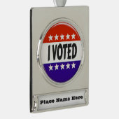 投票 シルバープレートバナーオーナメント (右)