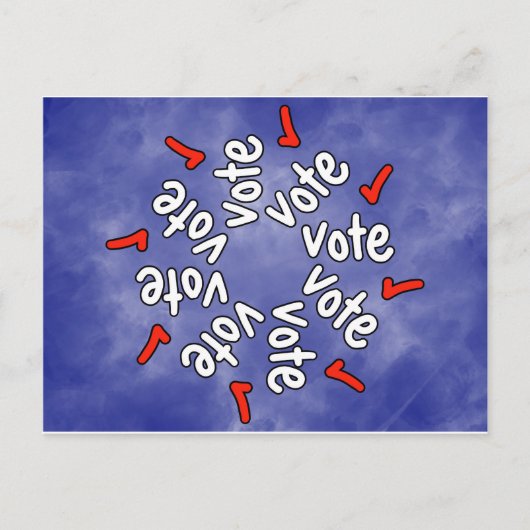 投票：チェック！ ポストカード (正面)