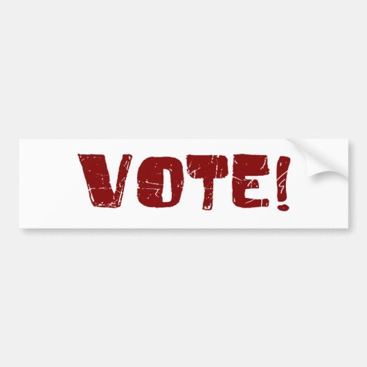 投票 バンパーステッカー (正面)