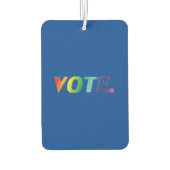 "投票" -プライドlgbtq rainbow blue air freshener カーエアーフレッシュナー (裏面)