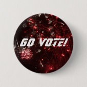 投票!ボタン 缶バッジ (正面)