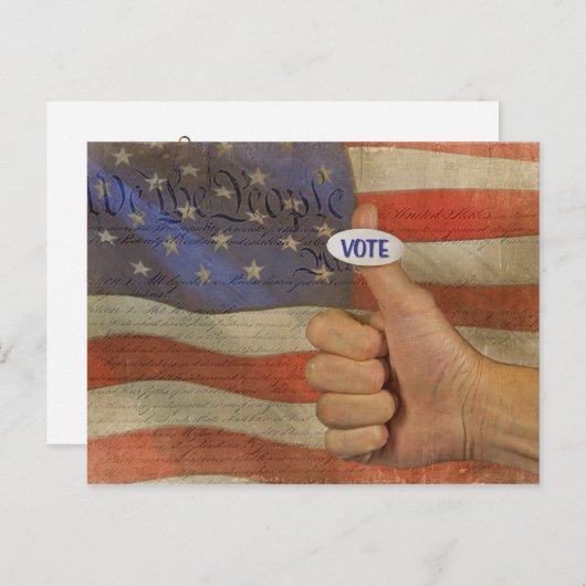 投票！ ポストカード (正面/裏面)