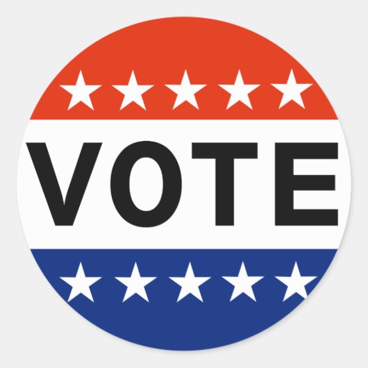 投票 ラウンドシール (正面)