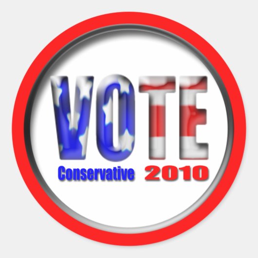 投票 ラウンドシール (正面)