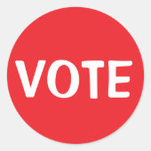 投票 ラウンドシール (正面)