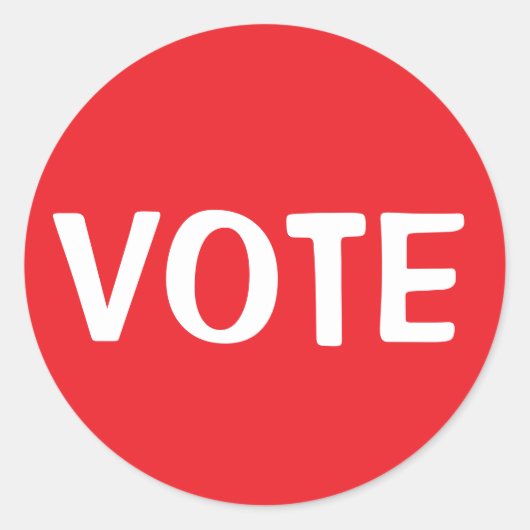 投票 ラウンドシール (正面)