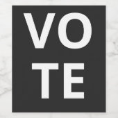 投票 ワインラベル (シングルラベル)