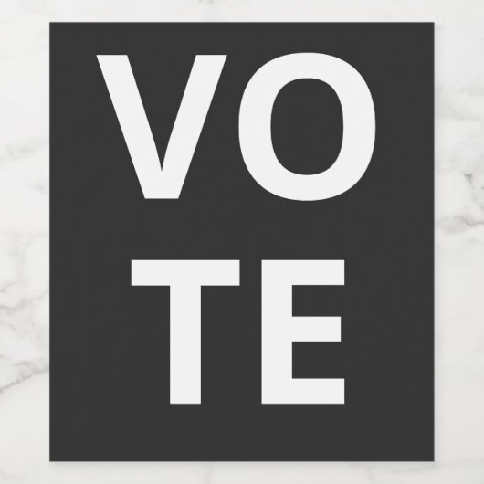 投票 ワインラベル (シングルラベル)