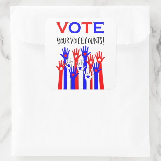 投票！君の声は数える！ スクエアシール (バッグ)