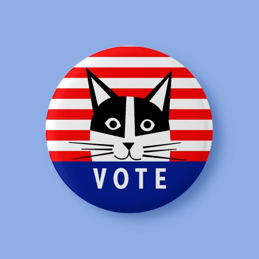 投票！投票ボタン（丸） 缶バッジ