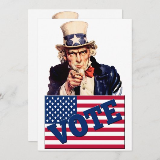 投票 招待状 (正面/裏面)