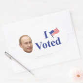 投票 楕円形シール (封筒)