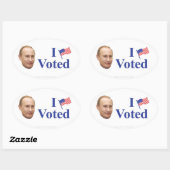 投票 楕円形シール (シート)